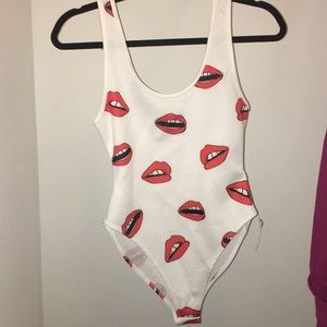 Lip bodysuit